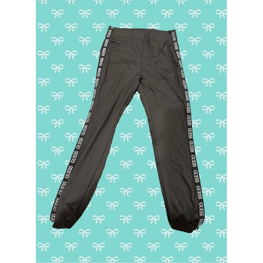 Guess Black Jogger Sweatpants with Side Stripe
